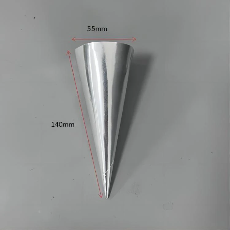 silver aluminum cone sleeve