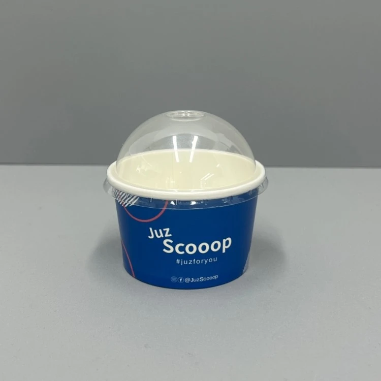 4oz ice cream cup with PET dome lid 4oz ice cream cup with PET dome lid